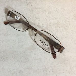 NWT Casino Eyewear copper metal eyeglasses new old stock